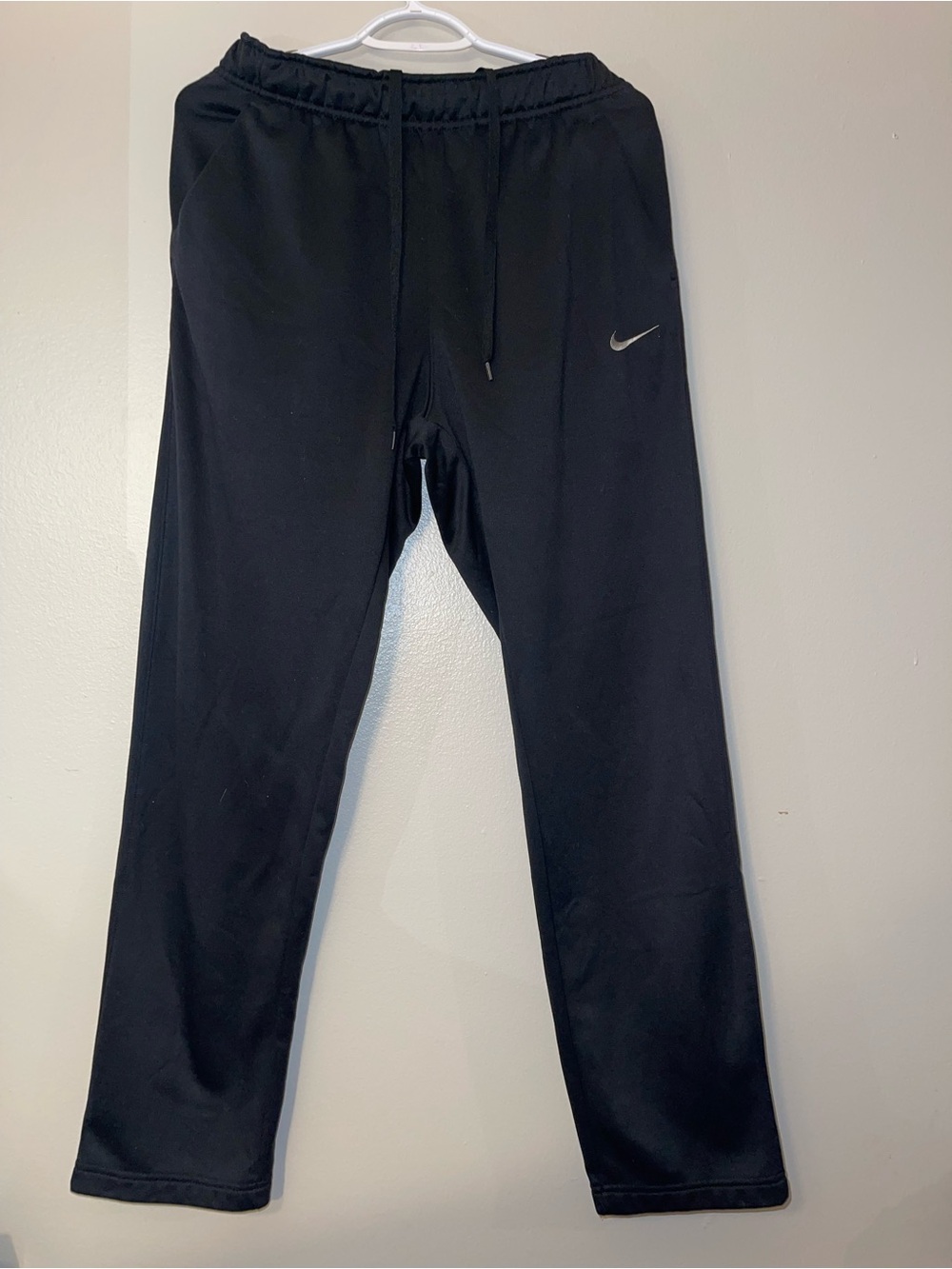 Nike Black Jogger Sweatpants with Silver Swoosh